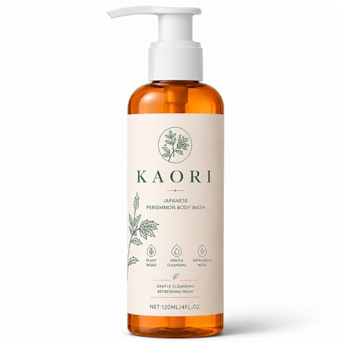 MilkyBump Kaori Persimmon Body Wash for Old People Smell Gentle Daily Cleansing Wash for Fresh Feeling Skin Rich Lather Formula for Everyday Shower Routine 4 Fl Oz