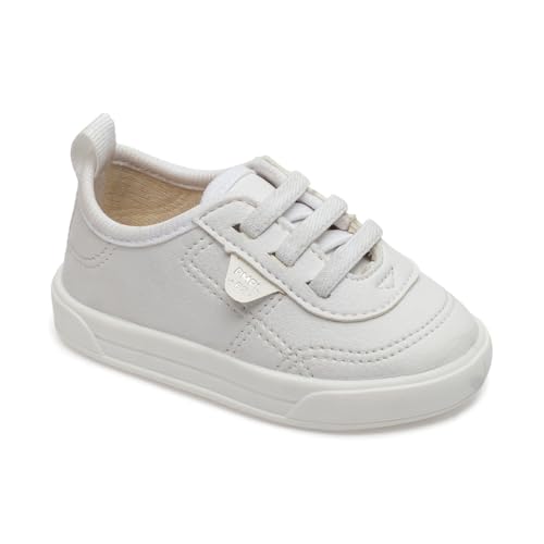 Tenis Sapatinho Infantil Branco Menino Pimpolho Baby Batizado Festa Casual Original (Branco, BR, Bebê, Numérico, 16)