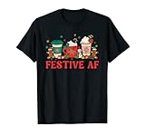 Retro Christmas Festive AF Matching Pajama Tees
