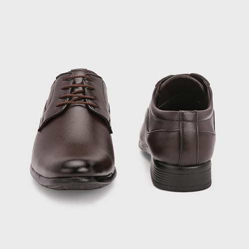 Image of Centrino Formal Shoes for Men | Lightweight Comfortable Office Shoes for Man Stylish | Cushioned Insole Lace-Up Shoes for Men | Durable TPR Sole | Trendy Classic Design Footwear for Men (8115)