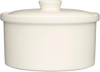 1061240 Teema Pot with Lid 0.6 gal (2.3 L) White
