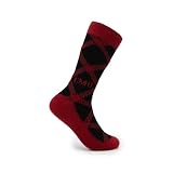 Timeless Tartans Carnegie Mellon Wool/Cashmere Dress Socks, Classic Collegiate Apparel, Officially Licensed Gift & Clothing Accessories