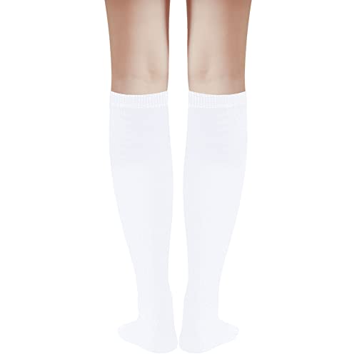 DOOVID Casual Knee High Socks for Women Tube Socks Elasticity Athletic Socks Thin Stripe Knee High Stockings3