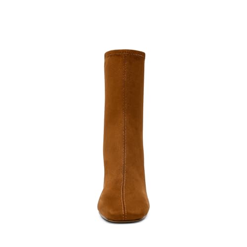 Steve Madden Women's Khelan Mid Calf Boot, Tan, 7