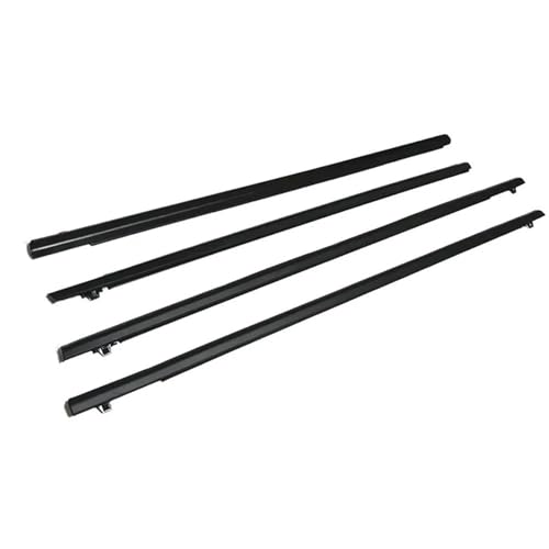 Sellos Puertas Ventanas 4 Piezas De Burletes Exteriores Para Ventanas Y Puertas Laterales Moldura Goma Para Cristales Protector Sellado Para Fit 2009-2014 Accesorios coche