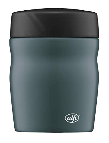 alfi foodMug - Thermobehälter für Essen, Edelstahl 350ml türkis blau, kleines Speisegefäß für Essen, Suppen oder Müsli to Go, auslaufsicher, BPA-Frei, 6 Stunden heiß, 12 Stunden kalt - 0637.234.035