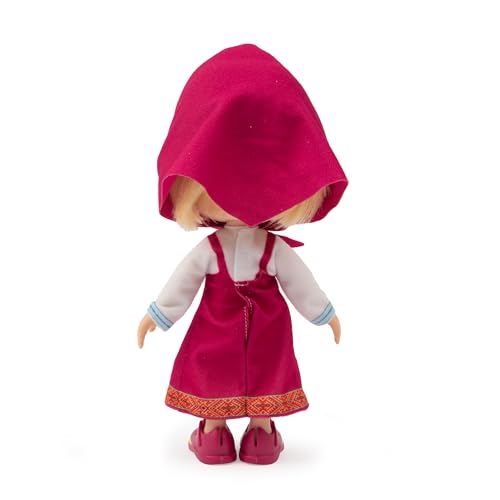 Giochi Preziosi Masha Doll 23cm Tall Iconic Figure from Masha and Bear Series with Summer Dress and Classic Scarf - Image 4