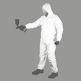 Overol de protección química Ansell baja a un tremendo precio Mikel's EPPO-2G Overol Desechable de Polipropileno Heavy Duty, L