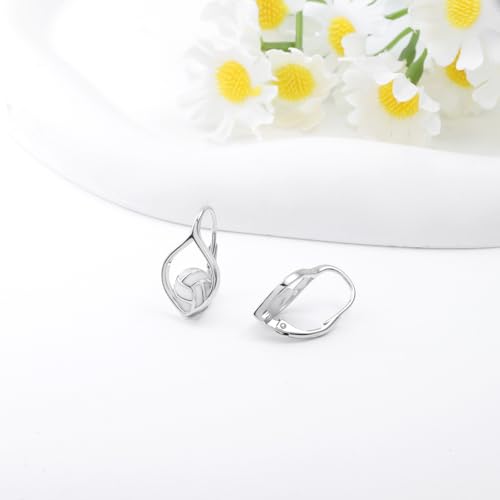 Sport Ball Celtic Earrings for Women - 925 Sterling Silver Bowling Basketball Football Soccer Softball Tennis Volleyball Earrings Dangle Jewelry Sport Drop Earrings Gift2