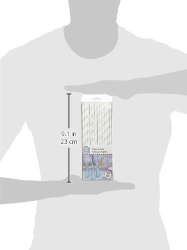 Darice 24 piezas pitillos de papel para bebé miniatura 2