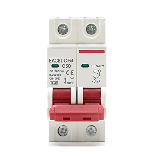 Disjoncteur solaire DC 1000V 2P 32A pour protection photovoltaïque