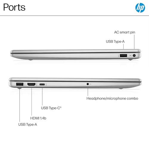 Image of HP 15 Laptop, 15.6 inch Touchscreen Display, Intel 6-core i3-1315U Processor, 8GB RAM, 1TB PCIe SSD, Windows 11Pro, Wi-Fi, HDMI, USB-C, Hub and Mouse, Lightweight Student Business Laptop