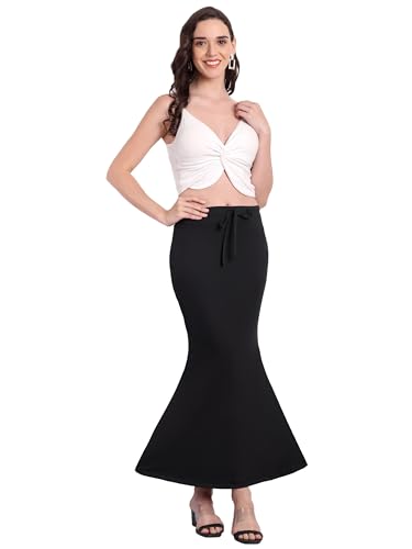 Image of Saree Shapewear Petticoat for Women | Tummy Control Underskirt with Side Slit |Fish-Cut Stretchable Body Shaper Skirt for Saree, Lehenga, Gown | Comfortable Fit