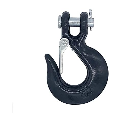 Ucreative Recovery 1/4 inch Clevis Slip Hook with Safety Latch - Heavy Duty Forged Steel Towing Winch Hook for ATV UTV Cover
