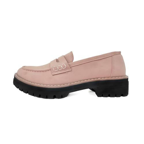 Image of Bandkos Platform Penny Loafer for Women Comfortable Slip on Work Shoes Womens Dressy Casual Walking Loafer