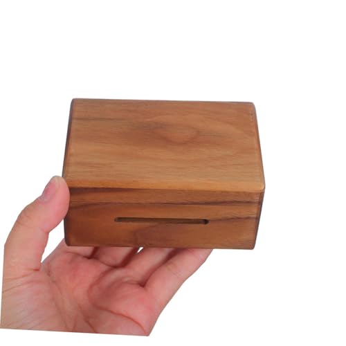 Caja de música DIY de madera marrón y vidrio COMPUKAS para notas 5