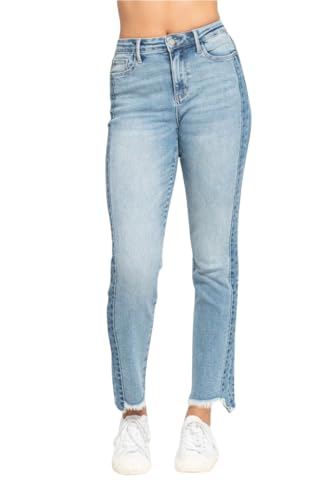 Judy Blue High Rise Side Panel Detail Slim Jeans Sold by Ivory Gem