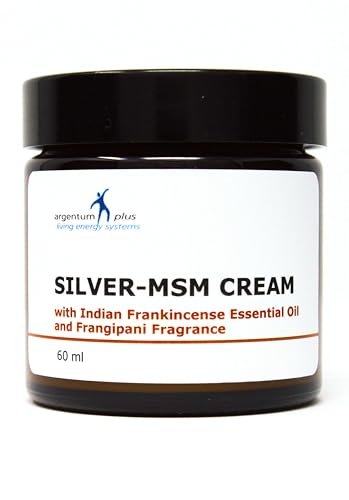 Crème Argent-MSM à l'encens indien apaisante pour le soin de la peau 60ml