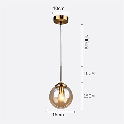 GLWO Lampade a sospensione trasparente in vetro