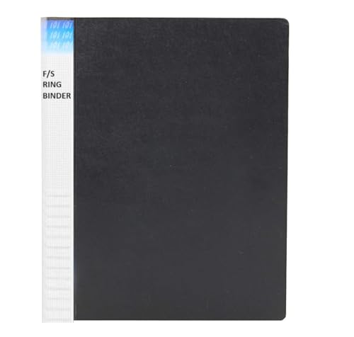 Image of 2D Ring Binder File,Plastic File Folder Legal Size Tough & Durable Ring Binder (F /S-LEGAL 2D RING BINDER BLACK - 1)