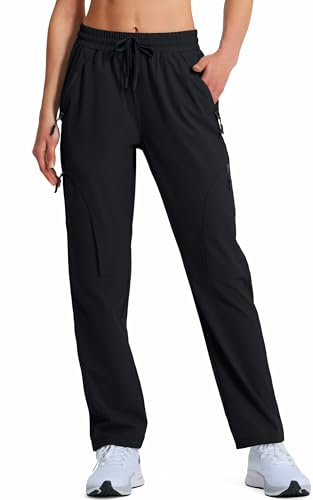 Women's Hiking Pants Quick Dry Lightweight Cargo Pants UPF 50 Water Resistant Zipper Pockets for Golf Travel Work Camping2