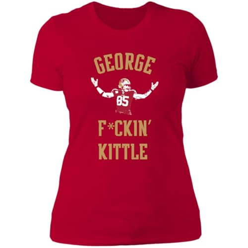 George Kittle Shirt Women Womens Red