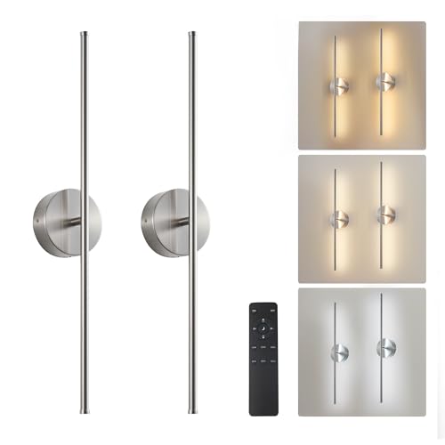 KARTOOSH Removable Battery Operated Wall Sconces Set of Two