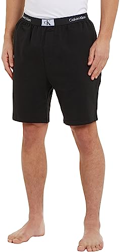 Calvin Klein Herren Pyjamahose Kurz , Schwarz (Black), M