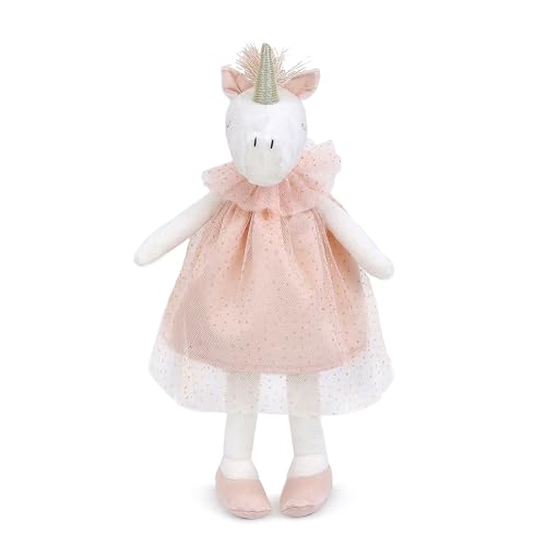 Image of MON AMI Unicorn Stuffed Doll | 12-Inch White Soft & Cuddly Plush Animal Toy | Perfect for Play, Nursery Décor & Gifting | Whimsical Fantasy Friend for All Ages