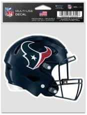 Amazon.com: Houston Texans Helmet Fan Decals 3.75" x 5" : Sports & Outdoors