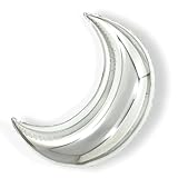 三日月ムーンバルーン お月見 十五夜 お祝い バースデー 月 moon (シルバー)