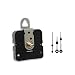 Takane Quartz Clock Movement Mechanism, Choose Your Hands and Size, USA Made (7/16" Threaded Shaft for dials up to 1/4" Thick, N Hands with Black Second Hand)
