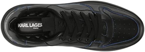 Karl Lagerfeld Paris Men's Lace Up Sneaker, Black, 9 | Image 4