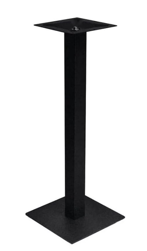 Base da tavolo in acciaio H 110CM - Basamento quadrato per tavolo da pranzo interno/esterno - Adatto all'Uso Professionale per Catering, Bar, Ristoranti, Pizzerie, Bistrot