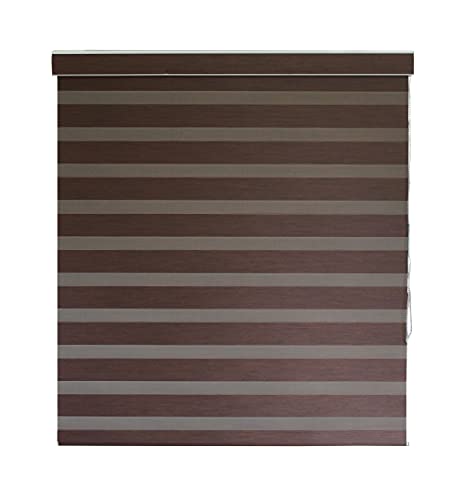 Image of ZEBRA BLINDS Polyester Blinds for Windows,Coffe,W143XH160CM