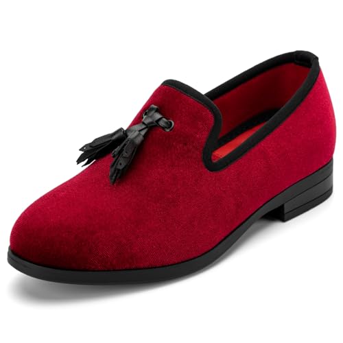 Image of Meijiana Boys' Formal Dress Slip-On Loafers - Tuxedo Shoe for Baby Dress Shoes