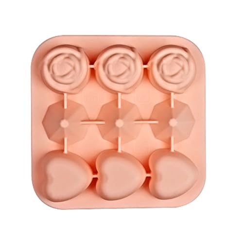 Moldes de silicona flexible para cócteles, tés, café, rosa, corazón, máquina de hielo