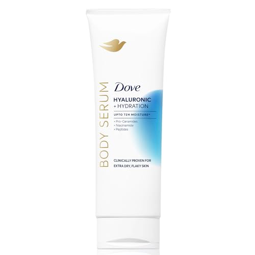 Image of Dove Hyaluronic + Hydration Body Serum | Clinically Proven Hydrating Body Lotion for Extra Dry, Flaky Skin | 72H Moisture | With Hyaluronic Acid, Pro-Ceramides & Niacinamide | 240ml