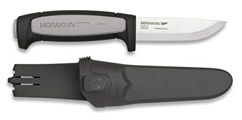 Morakniv Robust Hoja 8,8 cm para Caza, Pesca, Camping, Outdoor, Supervivencia y Bushcraft 17338 + Portabotellas de regalo Cover