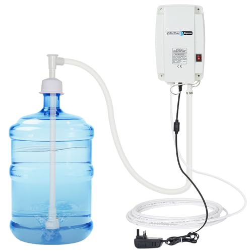 TDRRICH - Sistema de bomba dispensador de agua embotellada para el hogar, botella de 5 galones, bomba eléctrica de un solo tubo con flujo de 3.5 L, 110 V CA enchufe de EE. UU., bomba de agua para