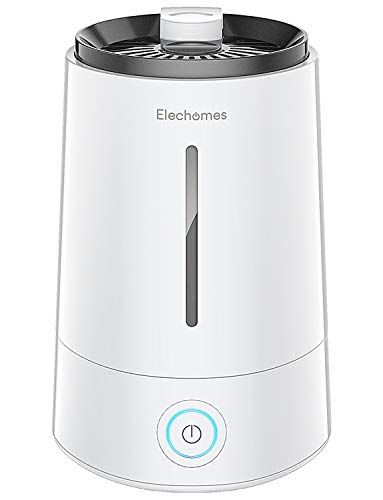 Elechomes US4001 Humidifiers for Bedroom, Top Fill Cool Mist Humidifier, 4L Ultrasonic Vaporizer for Home Office Large Room Baby Room with Essential Oil and Filter, Last up to 40 Hours, Whisper-Quiet