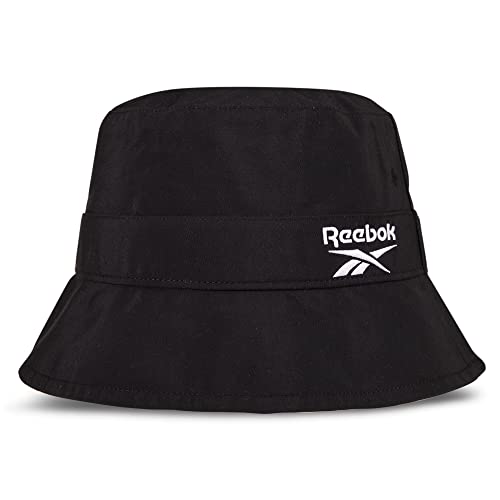 Reebok Classic Bucket Hat | Mens | Womens | Sun Protection | Athletic | Lightweight | Retro | Streetwear - Black