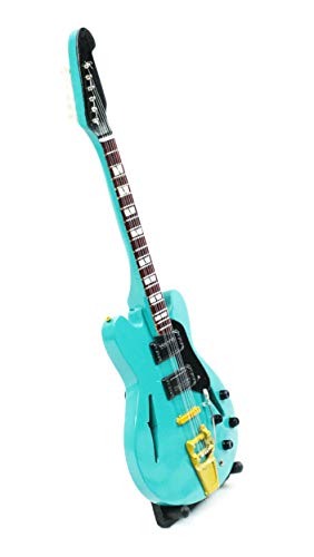 Guitare miniature Gibson 24 cm Bleu #174 - Les Beatles, Paul McCartney, John Lennon, RIngo Starr, George Harrison Guitare miniature Gibson 24 cm Bleu #174 – Image 3