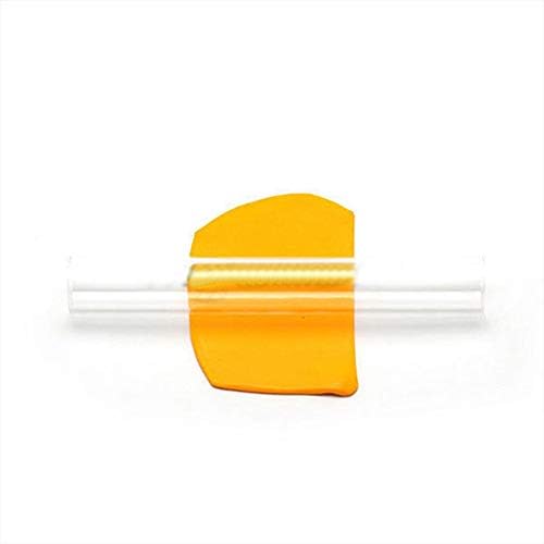 WillowswayW Acrylic Clear Roller Rolling Pin Baking Tool Sculpey Polymer Clay Art Craft Accessory