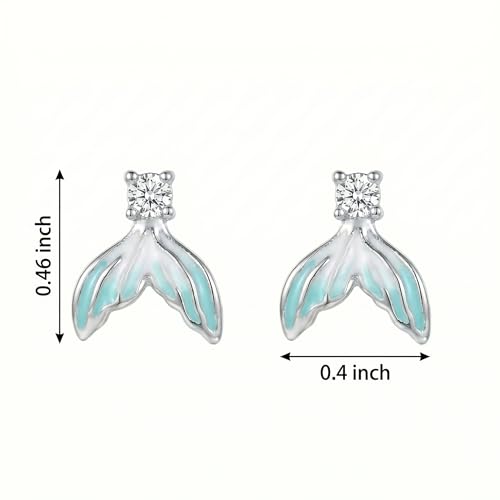 Image of Gold Starfish Mermaid Tail Dangle Drop Earrings for Women, Trendy Cute Pearl Fish Tail Shell Textured Hoop Dangling Earing Summer sea Beach Jewelry Gift.