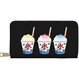 [YINGD] 長財布 3種類のかき氷 ロングウォレット メンズ レディース 小銭入れ お札入れ 大容量 PUレザー おしゃれ かわいい Wallet レザーウォレット 携帯に便利 多機能 男女兼用 プレゼント