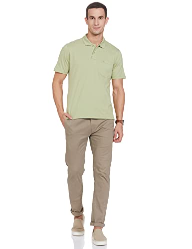 Image of Monte Carlo Mens S.Blue Plain Collar T-Shirt |22203401-167