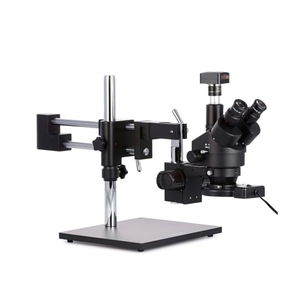 AmScope-SM-4TZ-FRL-MB-Digital-Professional-Trinocular-Stereo-Zoom-Microscope-WH10x-Eyepieces-35X-90X-Magnification-07X-45X-Zoom-Objective-8W-Fluorescent-Ring-Light-Double-Arm-Boom-Stand-110V-120V-Incl AmScope-SM-4TZ-FRL-MB-Digital-Professional-Trinocular-Stereo-Zoom-Microscope-WH10x-Eyepieces-35X-90X-Magnification-07X-45X-Zoom-Objective-8W-Fluorescent-Ring-Light-Double-Arm-Boom-Stand-110V-120V-Incl