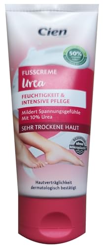 CIEN Crema para pies Urea, hidratación y cuidado para pieles muy secas, 1 x 100 ml