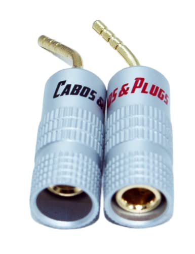 Cabos & Plugs, Pack de Conectores Pino Banana, Plug de encaixe para Caixas de Som Speakers Alto Fala